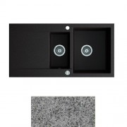Мойка для кухни Marmorin Debra 1,5k 10 100х51 см искусственный камень Magranit серый 436 513 003