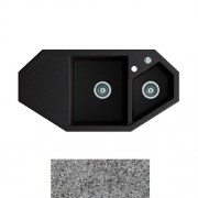 Мийка для кухні Marmorin Debra trapez 100х51 см штучний камінь Magranit сірий 436 613 003