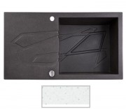 Мийка для кухні Marmorin Foorn I 1k 10 100х50 см штучний камінь Magranit білий 450 113 006