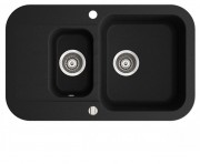 Мойка для кухни Marmorin Ignis 1,5k 10 77х47 см искусственный камень Magranit черный 435 513 002