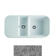 Мийка для кухні Marmorin Opal 1,5k 10 100х50 см штучний камінь Magranit сірий 440 513 003