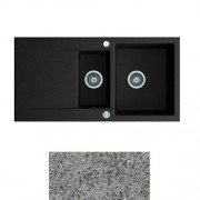 Мойка для кухни Marmorin Debra 1,5k 10 100х51 см искусственный камень Magranit серый 436 513 003