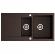 Мойка для кухни Marmorin Debra 1,5k 10 100х51 см искусственный камень Magranit коричневый 436 513 004