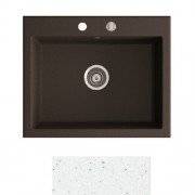 Мойка для кухни Marmorin Debra 1k 62х51 см искусственный камень Magranit белый 436 103 006