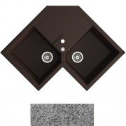 Мийка для кухні Marmorin Debra 2k 0,50 83х51 см штучний камінь Magranit сірий 436 213 003