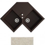 Мийка для кухні Marmorin Debra 2k 0,50 83х51 см штучний камінь Magranit пісочний 436 213 007