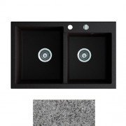 Мийка для кухні Marmorin Debra 2k 80х51 см штучний камінь Magranit сірий 436 203 003