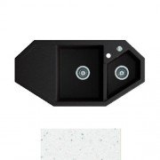 Мойка для кухни Marmorin Debra trapez 100х51 см искусственный камень Magranit белый 436 613 006