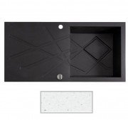 Мийка для кухні Marmorin Foorn II 1k 10 100х50 см штучний камінь Magranit білий 460 113 006