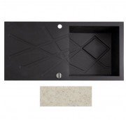 Мийка для кухні Marmorin Foorn II 1k 10 100х50 см штучний камінь Magranit пісочний 460 113 007