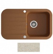Мойка для кухни Marmorin Ignis 1k 10 77х47 см искусственный камень Magranit песочный 435 113 007