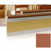 Плінтус для ковроліну Salag 160 ПВХ цегляний 161058