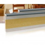 Плінтус для ковроліну Salag 160 ПВХ темно-сірий 161054