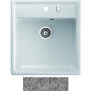 Мойка для кухни Marmorin Ewit 1k 59,5х63 см искусственный камень Magranit серый 515 103 003