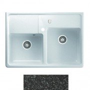 Мойка для кухни Marmorin Ewit 2k 89,5х63 см искусственный камень Magranit черный 515 203 002