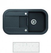 Мийка для кухні Marmorin Laver 1,5k 10 78х50 см штучний камінь Magranit білий 510 513 006