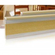 Плінтус для ковроліну Salag 160 ПВХ Бук 161060