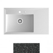 Мийка для кухні Marmorin Ivo 85х50 см штучний камінь Magranit чорний 718 113 002