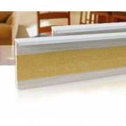 Плинтус для ковролина Salag 160 ПВХ белый 161048