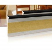 Плинтус для ковролина Salag 160 ПВХ черный 161024