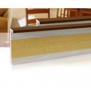 Плінтус для ковроліну Salag 160 ПВХ темно-коричневий 161010