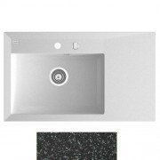 Мойка для кухни Marmorin Ivo 84,3х49,3 см искусственный камень Magranit черный 710 113 002