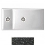 Мийка для кухні Marmorin Olwin 1,5k 87х45 см штучний камінь Magranit чорний 525 503 002