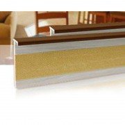 Плинтус для ковролина Salag 160 ПВХ темно-коричневый 161010