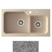 Мойка для кухни Marmorin Ako 2k 80х45 см искусственный камень Magranit серый 711 503 003