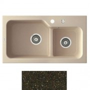 Мойка для кухни Marmorin Ako 2k 80х45 см искусственный камень Magranit коричневый 711 503 004