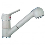 Змішувач для кухні Marmorin одноважільний з висувною лійкою пісочний 7214