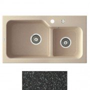 Мойка для кухни Marmorin Ako 2k 80х45 см искусственный камень Magranit черный 711 503 002