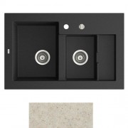 Мийка для кухні Marmorin Combo 1,5k 85х54 см штучний камінь Magranit пісочний 713 503 007