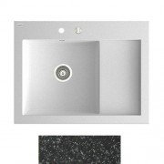 Мийка для кухні Marmorin Nero 1k 0,50 80х61 см штучний камінь Magranit чорний 714 113 002
