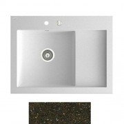 Мийка для кухні Marmorin Nero 1k 0,50 80х61 см штучний камінь Magranit коричневий 714 113 004