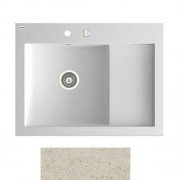 Мийка для кухні Marmorin Nero 1k 0,50 80х61 см штучний камінь Magranit пісочний 714 113 007