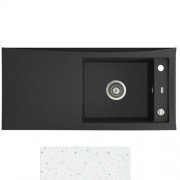 Мийка для кухні Marmorin Tessa 1k 10 95х45 см штучний камінь Magranit білий 715 113 006