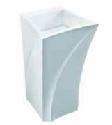 Раковина для ванної Marmorin Erato 49х49,5 см для підлоги литий камінь білий 370 049 020 xx x