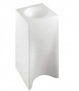 Раковина для ванної Marmorin Rea 40х40 см напольна литий камінь білий 211 040 020 xx x