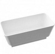 Ванна з штучного каменю Marmorin Balta 155х74 см окремостояча білий низ  721 160 020 xx x