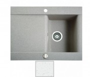 Мийка для кухні Marmorin Voga 1k 10 71,6х54 см штучний камінь Magranit білий 110 113 006