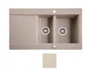 Мийка для кухні Marmorin Voga 1,5k 10 95х54 см штучний камінь Magranit сафарі 110 513 001