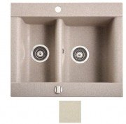 Мийка для кухні Marmorin Voga 1,5k 63,7х54 см штучний камінь Magranit сафарі 110 503 001