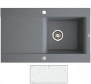 Мийка для кухні Marmorin Voga II 1k 10 84х51 см штучний камінь Magranit білий 712 113 006