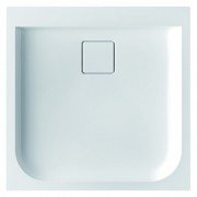 Душовий піддон Marmorin Dione 90х90 см штучний камінь білий 490 090 2xx