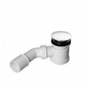 Сифон для ванни Marmorin без переливу пластиклатунь білий SBKW