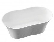 Ванна з штучного каменю Marmorin Cascada 153,3х88,7 см окремостояча білий P 724 154 020 010