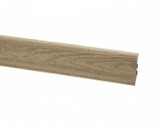 Плинтус San Decor из двух частей ПВХ нортленд светлый 107