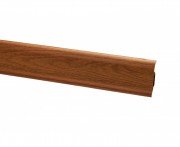 Плинтус San Decor из двух частей ПВХ дуб горелый 103