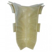 Внутренний угол на плинтус San Decor из двух частей ПВХ палитра на выбор ВУДххх